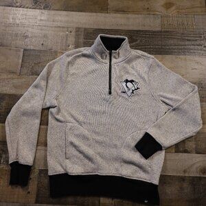 ’47 NHL Pittsburgh Penguins Quarter-Zip Pullover Men’s‎ Medium Heather Oatmeal